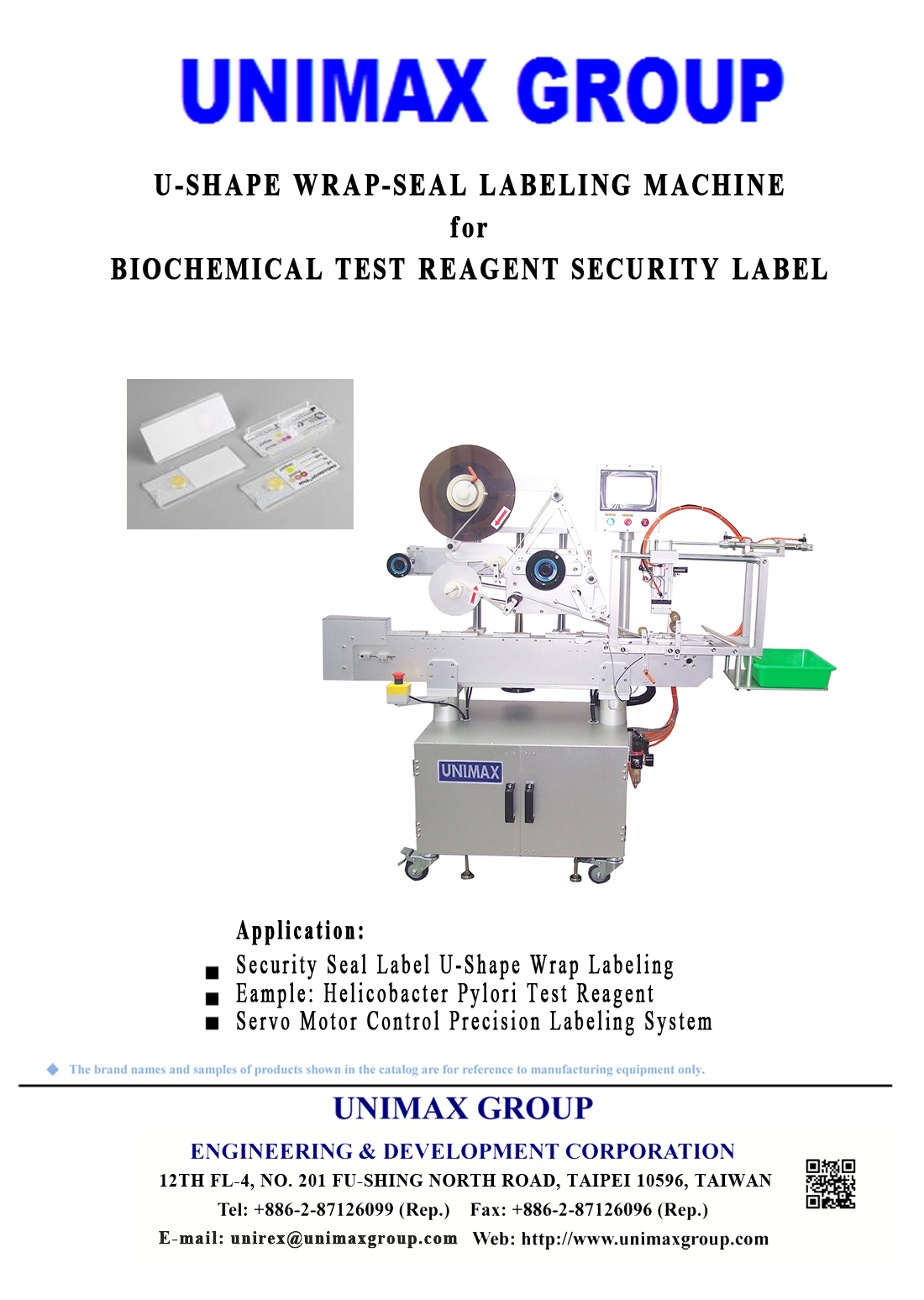 U-Shape Wrap-Seal Labeling Machine for Biochemical Test Reagent Security Label